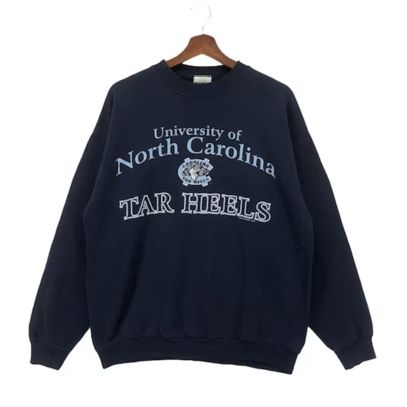 90s University Of North Carolina Crewneck sweatshirt shirt - Picture 1 of 2
